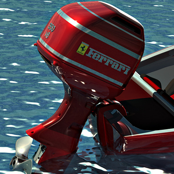 sport boat 3d model - Sport Boat by AtomArts